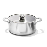 Stainless Steel Mira Series 5.2qt Casserole And Lid J3