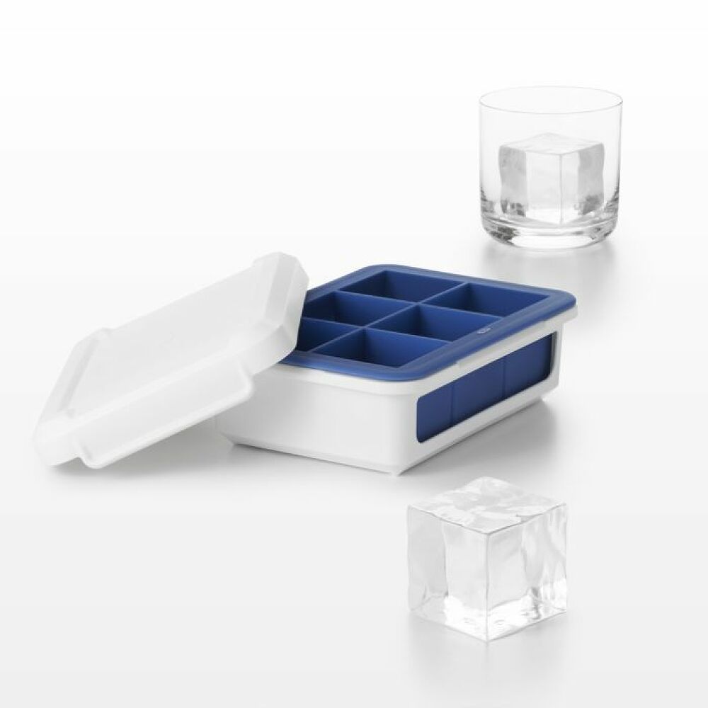 Covered Silicone Ice Cube Tray-Large Cube U2