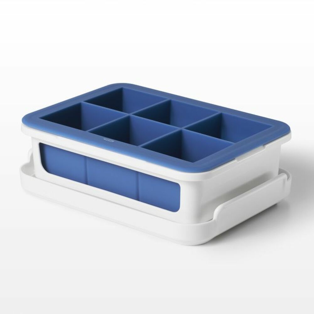 Covered Silicone Ice Cube Tray-Large Cube U2