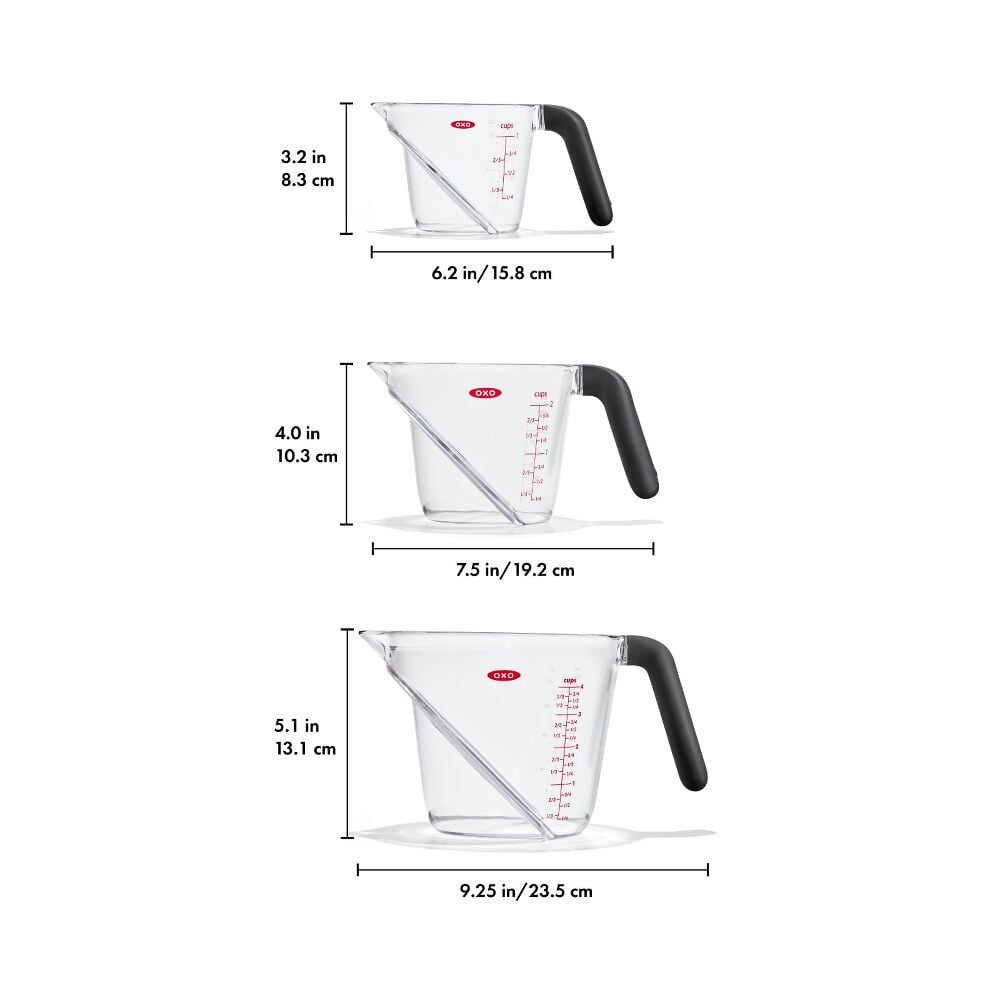 3 Piece Angled Measuring Cup Set G9