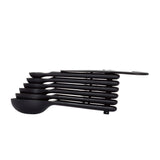 7 Piece Plastic Measuring Spoons - Black N3