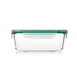 Smart Seal 8 Cup Glass Rectangle Container - Teal Z9