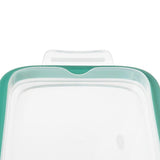 Smart Seal 8 Cup Glass Rectangle Container - Teal Z9