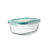 Smart Seal 3.5 Cup Glass Rectangle Container - Teal N7