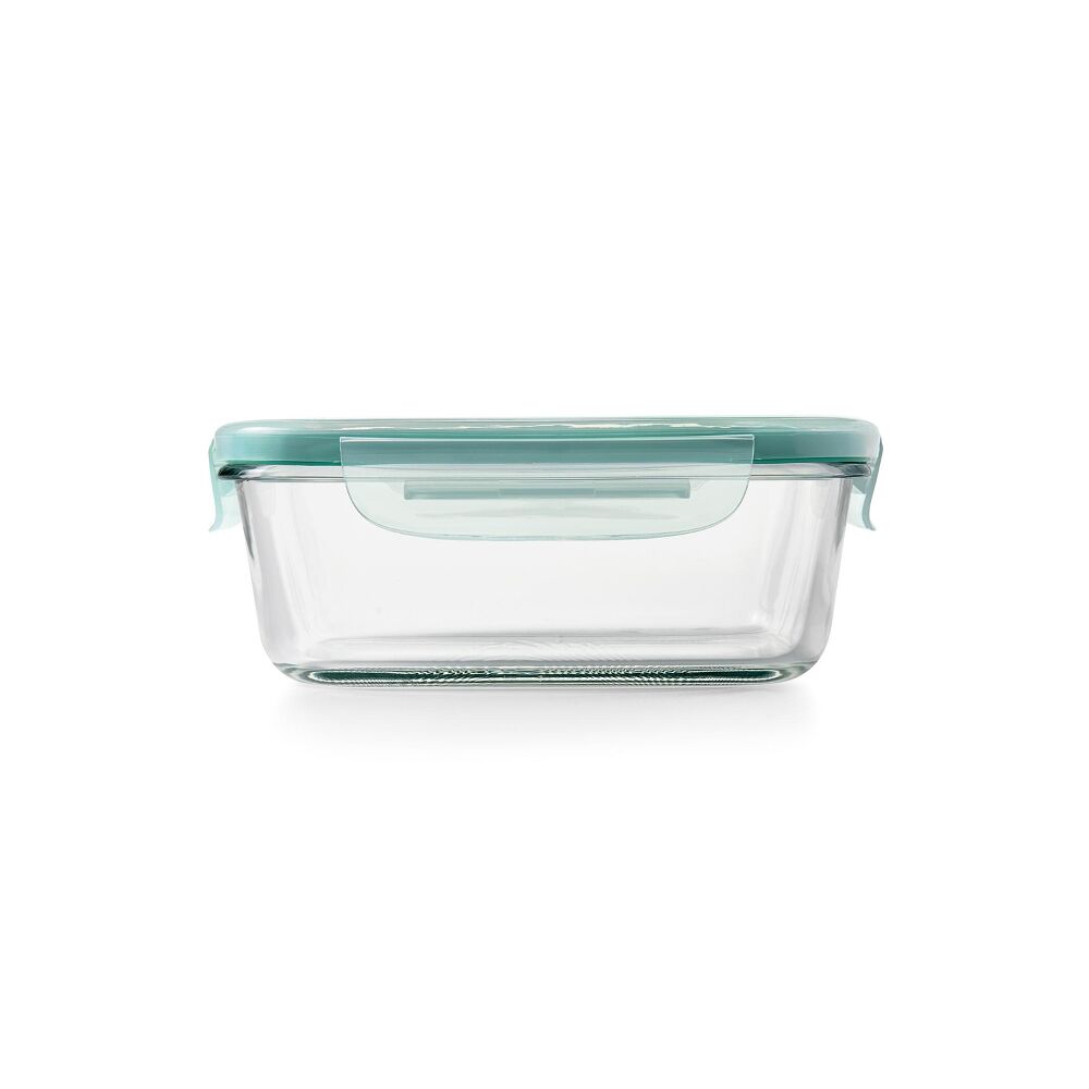 Smart Seal 3.5 Cup Glass Rectangle Container - Teal N7