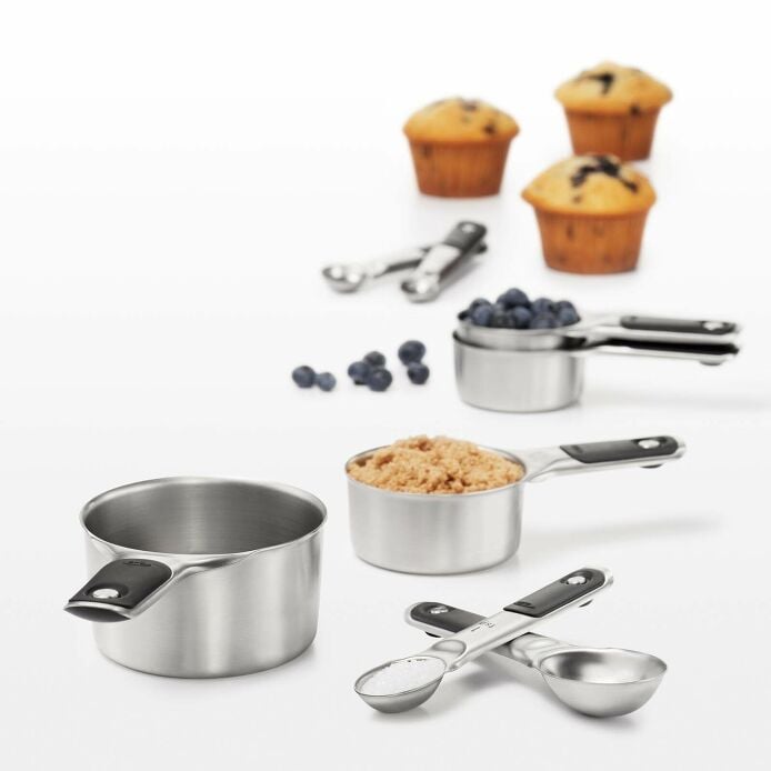 Stainless Steel Measuring Cups and Spoons Set H8
