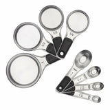 Stainless Steel Measuring Cups and Spoons Set H8