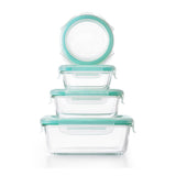 OXO Good Grips 12 Piece Smart Seal Glass Container Set X2