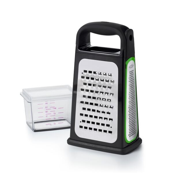 Etched Box Grater With Removable Zester B6