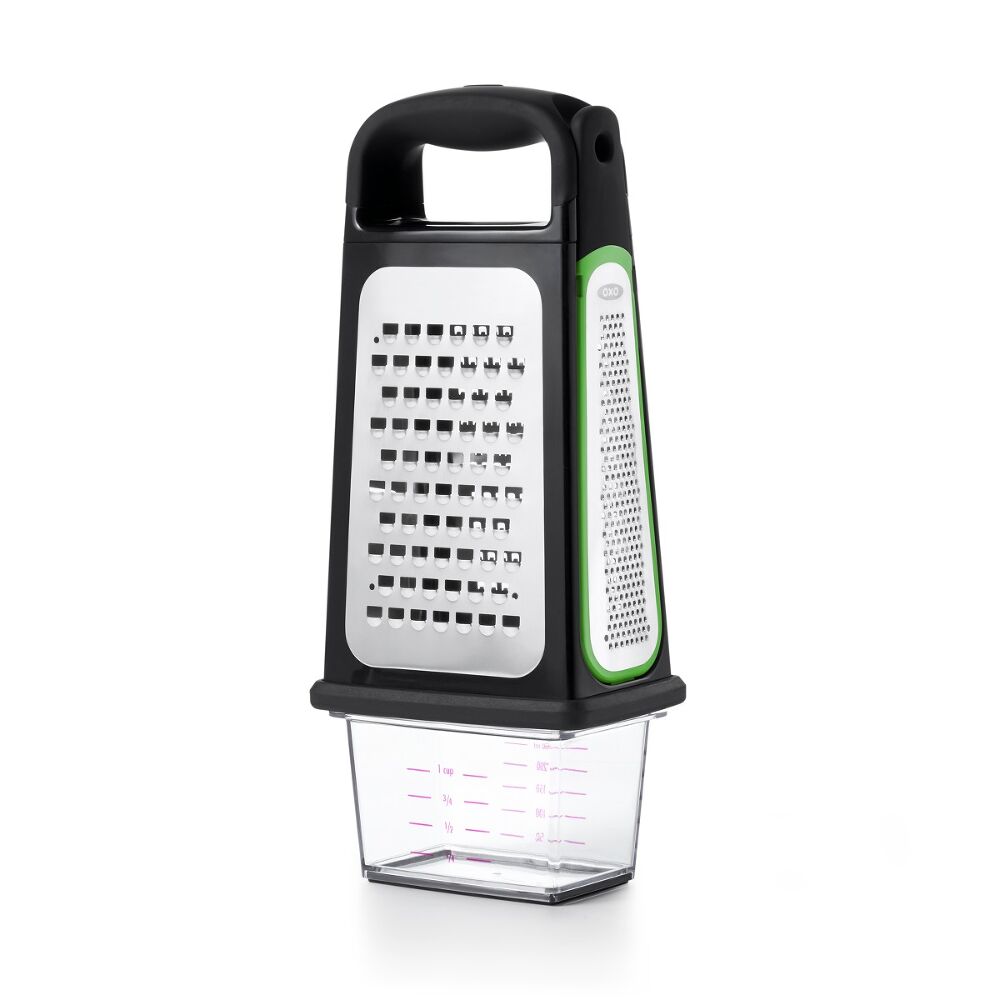 Etched Box Grater With Removable Zester B6