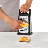 Etched Box Grater With Removable Zester B6