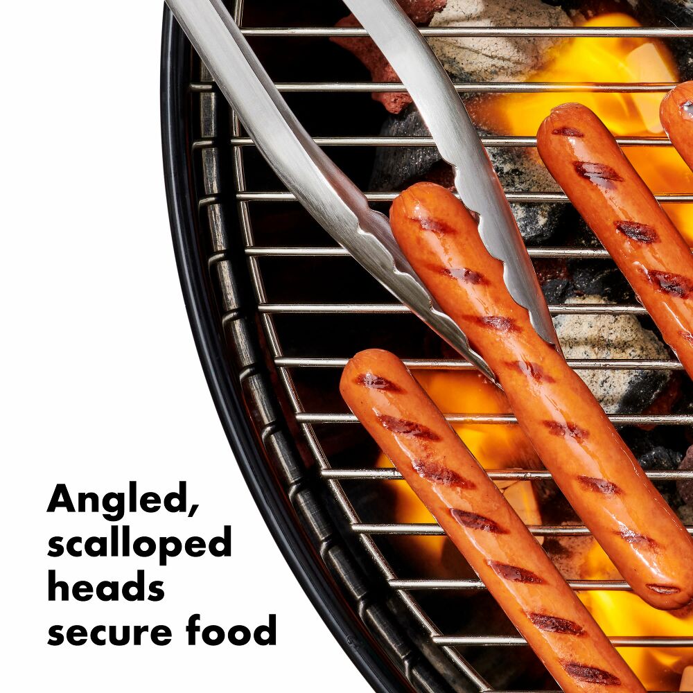 Grilling Tongs with Built-In Bottle Opener J0