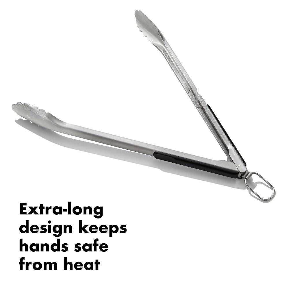 Grilling Tongs with Built-In Bottle Opener J0