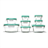 16 Piece Glass Smart Seal Everyday Container Set J0