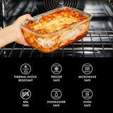 16 Piece Glass Smart Seal Everyday Container Set H8