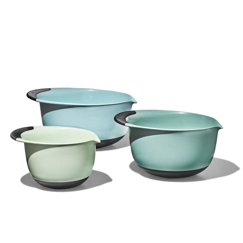 3 Piece Mixing Bowl Set - Cadet Blue, Tower Grey, Jade J9