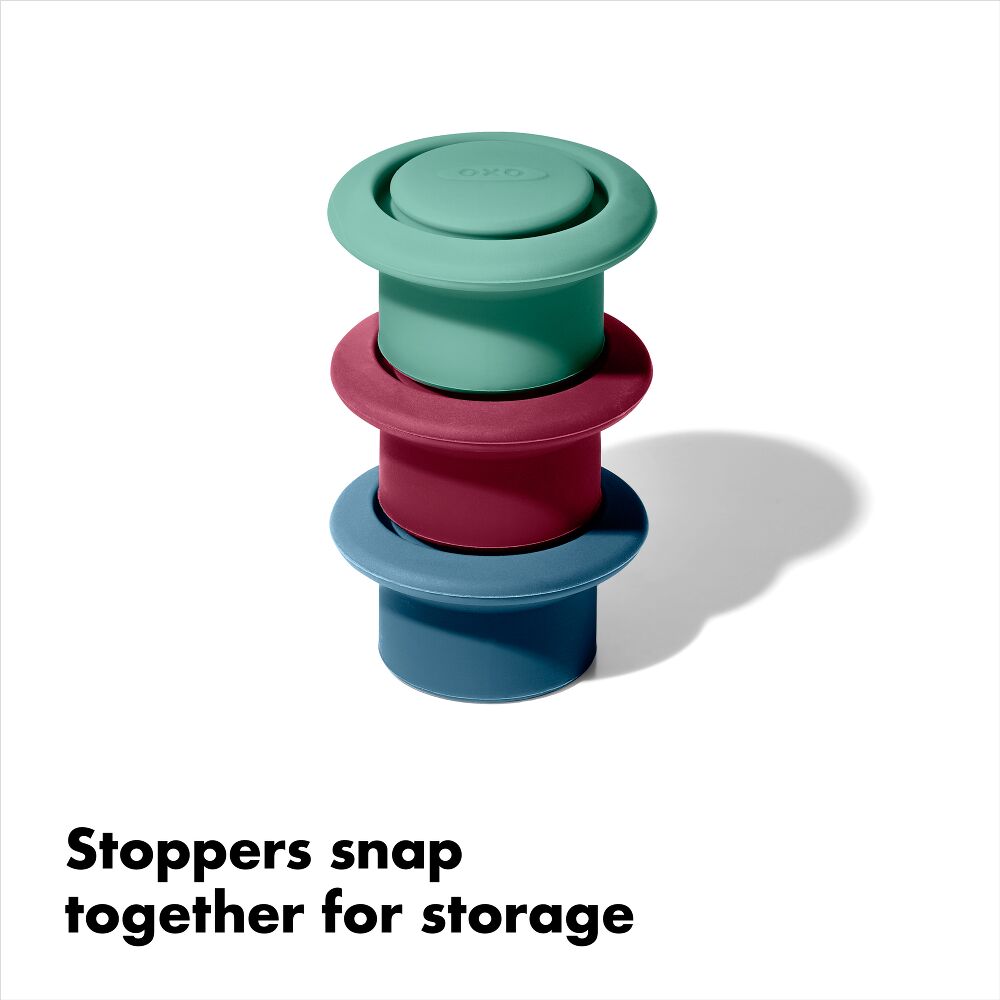 OXO Good Grips Silicone Wine Stoppers T5