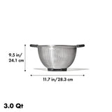 Stainless Steel 3 qt./ 2.8L Colander F9