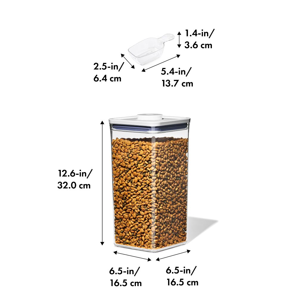 OXO Good Grips Pet POP Container – 6.0 Qt/5.7 L with Half Scoop L8