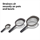 OXO Good Grips 3 Piece Strainer Set J8