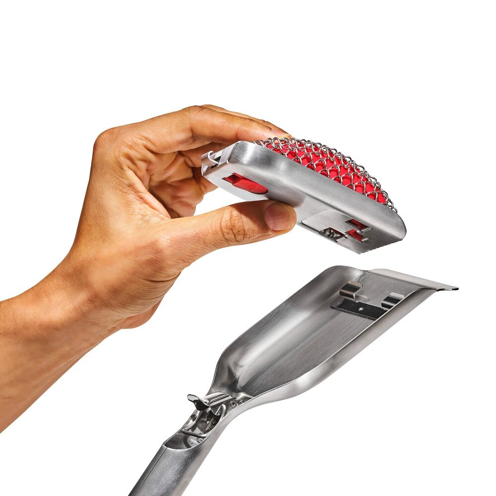 Coiled Grill Brush With Replaceable Head V4