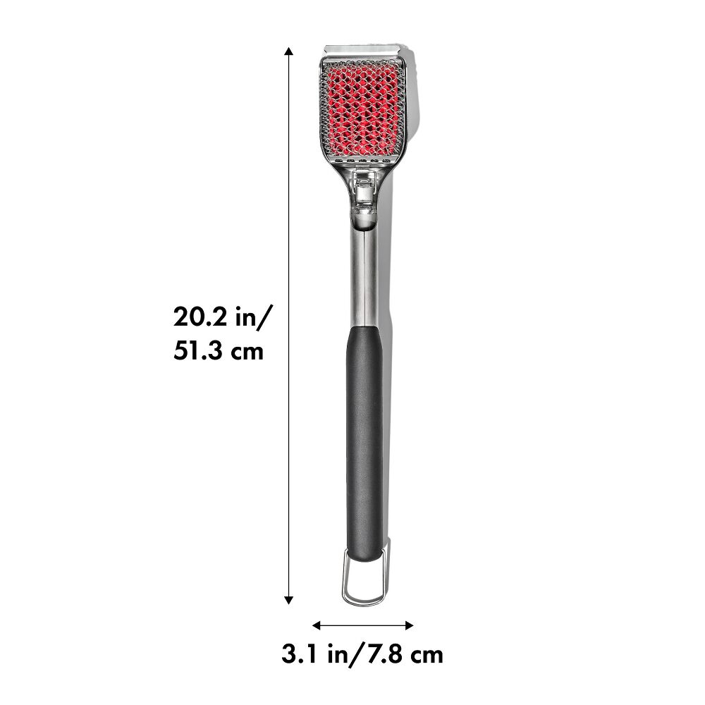 Coiled Grill Brush With Replaceable Head V4