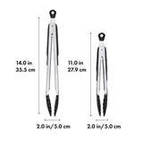 2-Piece Tongs with Nylon Heads Set M0