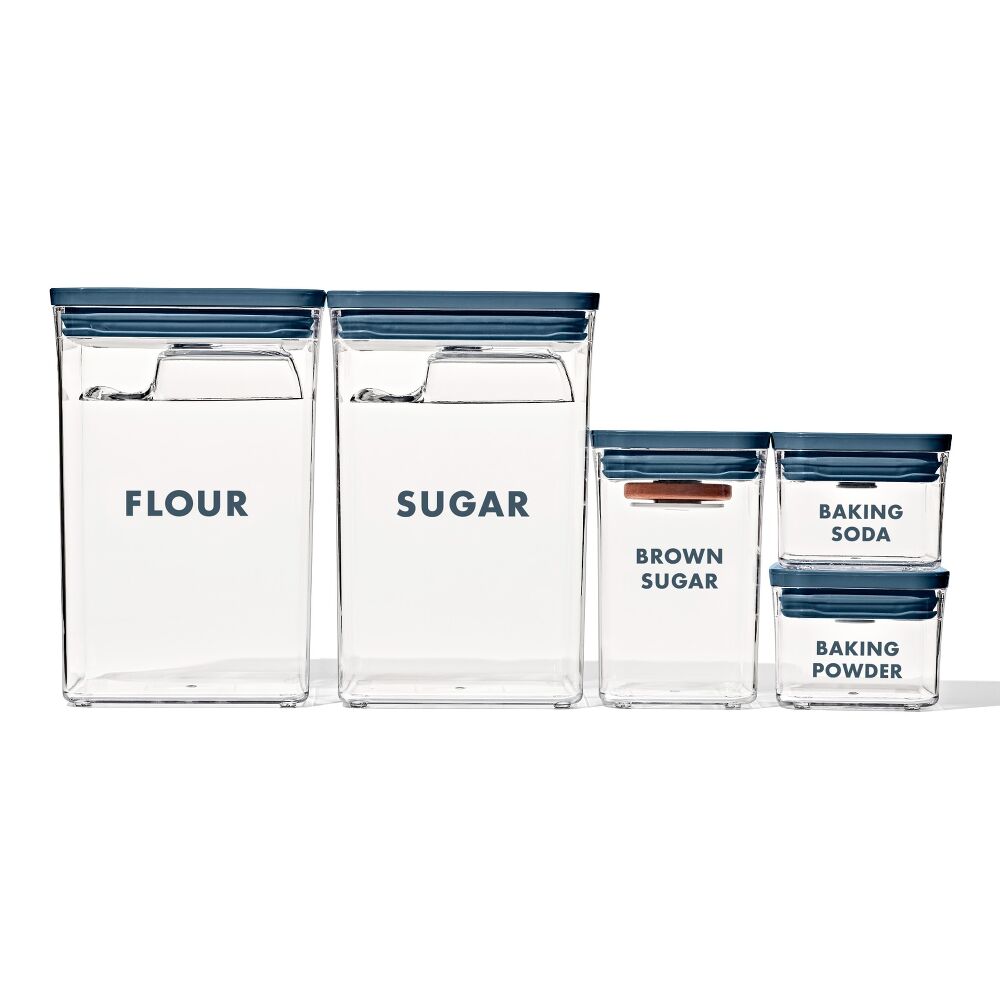 8-Piece Prelabeled Baking POP Container Set D0