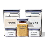 8-Piece Prelabeled Baking POP Container Set D0