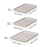 Non-Stick Pro Ceramic Coated Metal Bakeware 3 Pc Set M4