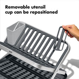 OXO Good Grips Aluminum Fold Flat Dish Rack F4
