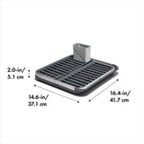 OXO Good Grips Aluminum Fold Flat Dish Rack B0