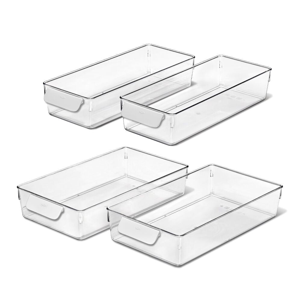 4 Piece Refrigerator Storage Bin Starter Set H8