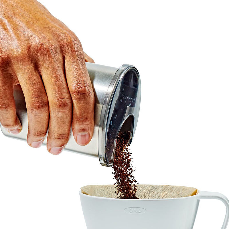 Replacement Coffee Grounds Container for Conical Burr Coffee Grinder - Stainless Steel A9