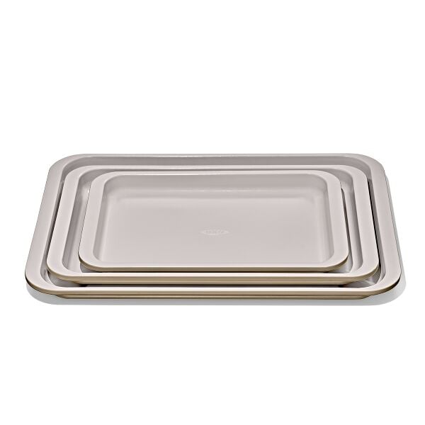 Non-Stick Pro Ceramic Coated Metal Bakeware 3 Pc Set M4