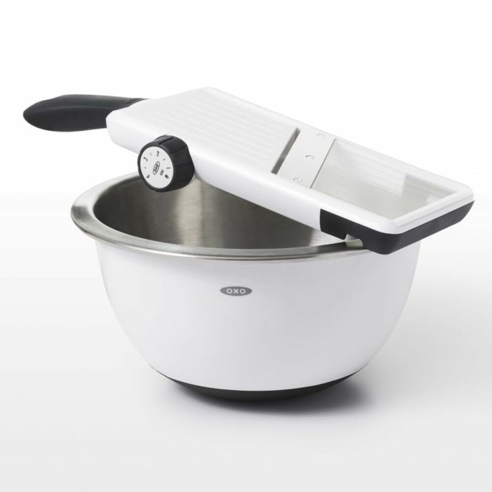 Large Adjustable Hand-Held Mandoline Slicer B0