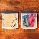 Outdoor Silicone Reusable Sandwich Bag (28 oz) X3