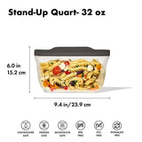 Outdoor Silicone Reusable Stand Up Bag Quart (32 oz) I4