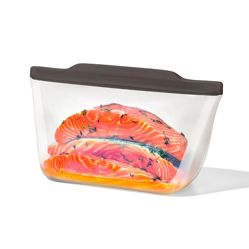 Outdoor Silicone Reusable Stand Up Bag Half Gallon (64 oz) G2