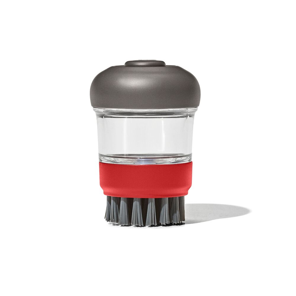 Outdoor Soap Dispensing Dish Brush with Storage Case G7