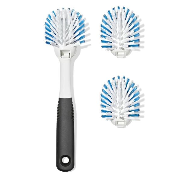 Nylon Bristle Dish Brush with Refills V7