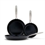 Enhanced Non-Stick 3-Piece Frypan Set — Black A7