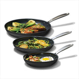 Enhanced Non-Stick 3-Piece Frypan Set — Black A7
