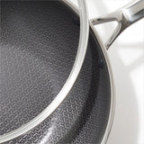 Trident Hybrid Non-Stick Stainless Steel 5 Qt Wok with Lid O1