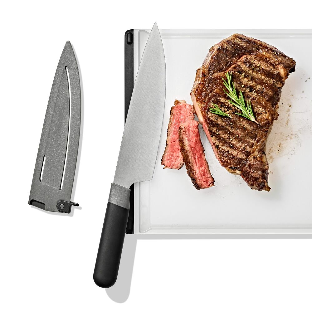 8 in Chefs Knife with Locking Sheath L7