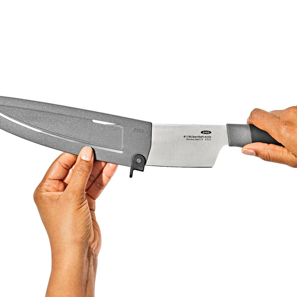 8 in Chefs Knife with Locking Sheath L7