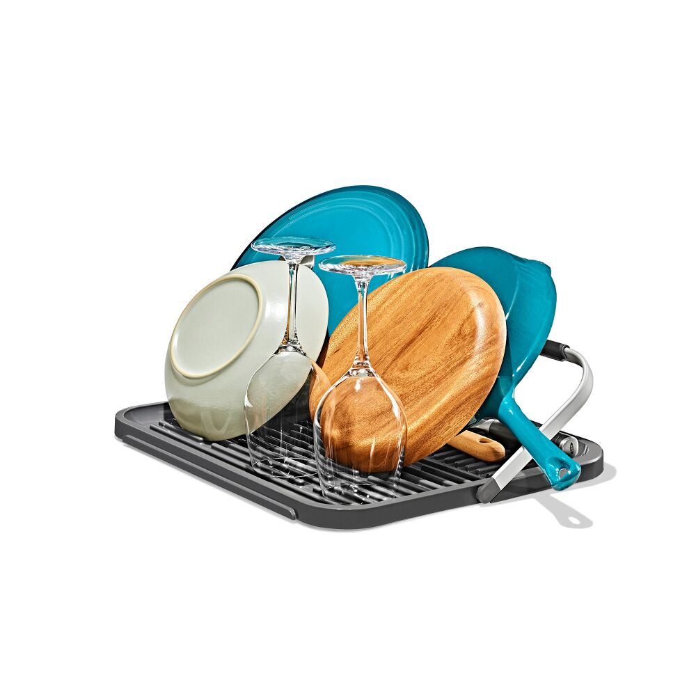 OXO Good Grips Compact Drying Rack with Dish Rest C1