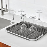 OXO Good Grips Compact Drying Rack with Dish Rest C1
