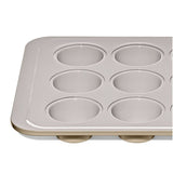 Non-Stick Pro Ceramic Coated Metal Bakeware 12 Cup Muffin Pan Q7