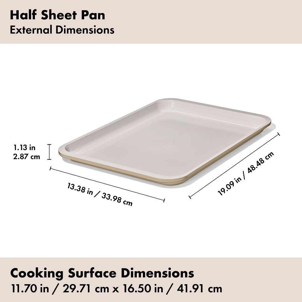 Non-Stick Pro Ceramic Coated Metal Bakeware Half Sheet Pan N0